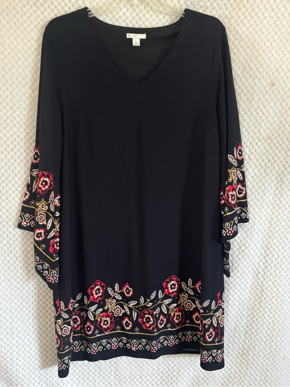 Black V-Neck Dress/Tunic